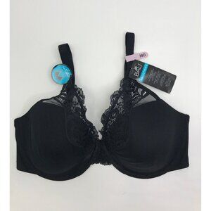 Bali One Smooth U Comfort Stretch Lace Underwire Bra Black 38D NEW